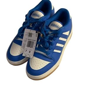 Adidas Break Start Royal Blue White Gum Sole Sneakers Men Size 7 Women 8‎